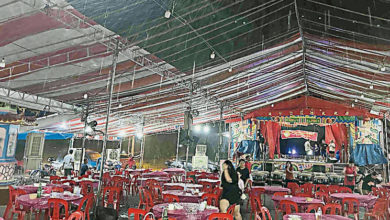 Photo of 邊佳蘭四灣沈氏祖廟廟慶 風雨吹倒帳篷百人走避