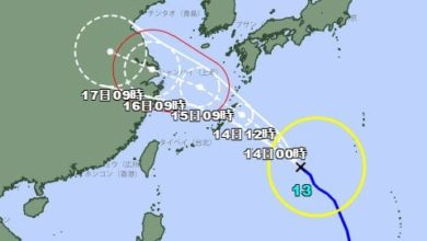 Photo of 14日逼近沖繩 風暴貝碧嘉 恐升級颱風