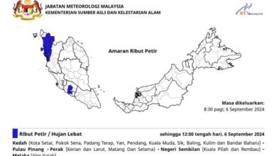 Photo of 氣象局:檳吉霹森甲 雷雨強風至12pm