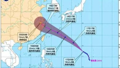 Photo of 第14號颱風“普拉桑”生成 或再奔江浙滬