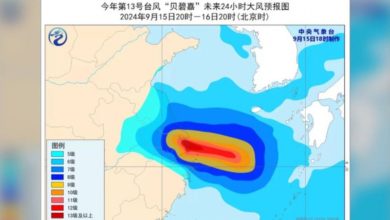 Photo of 今早大機率登陸浙北 貝碧佳或75年來最強颱風