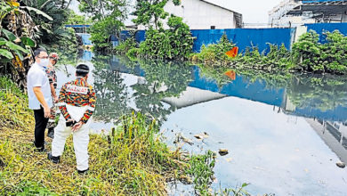 Photo of 新山3區化學氣外洩 班蘭河疑是污染源頭