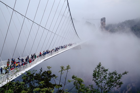 大峽谷景區玻璃橋。