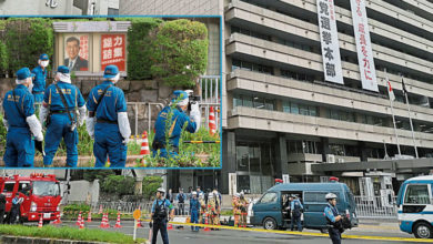 Photo of 汽油彈擲自民黨總部 日男駕車闖首相官邸被捕