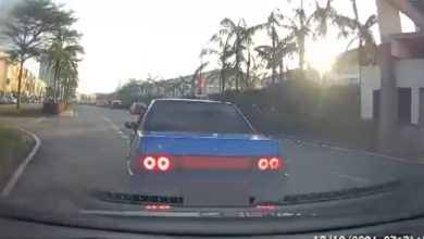 Photo of 不滿鳴笛 故意急煞車 路霸被捕