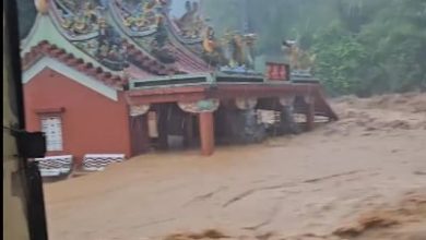 Photo of 台灣超大暴雨 水淹金山寺