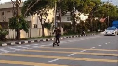 Photo of 電動滑板車違規上路 男子與警察上演街頭追逐