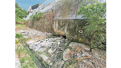 Photo of 溝裂致雨水倒灌華中 峇市會緊急撥款維修