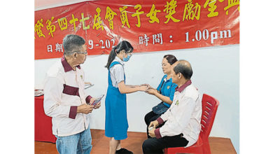 Photo of 馬口廣西會館頒獎勵金 學生敬茶謝父母恩