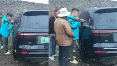 Photo of 一家3口出游遇暴雨冰雹 海拔高車門打不開砸窗自救