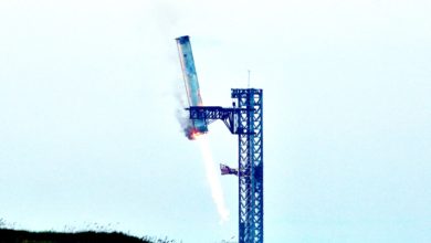 Photo of SpaceX星艦火箭試飛 機械臂成功回收助推器