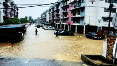 Photo of 早上豪雨後 雪州淡江多處發生水災