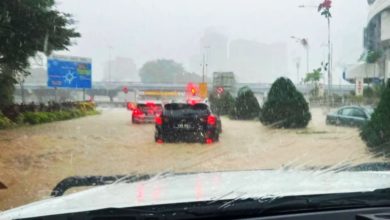 Photo of 隆市暴雨響紅色警戒 部分地區道路閃電水災