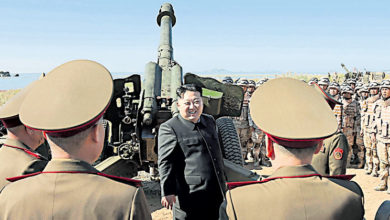 Photo of 金正恩指導軍校實彈射擊　