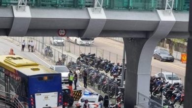 Photo of 疑躲避官員追捕 男子墜天橋