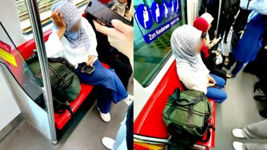 Photo of 女子包包霸占LRT優先座 RapidKL：請多體諒他人