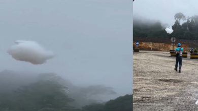Photo of 一朵“白雲”從天而降? 氣象局解釋疑似“蒸汽堆”