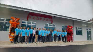 Photo of 廖氏家族资助22万兴建 吉华华中乒乓馆落成