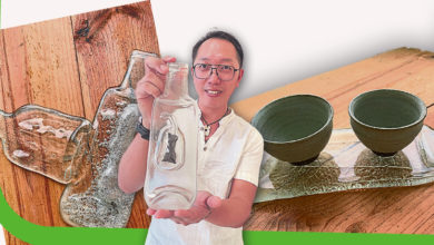 Photo of 【一起玩玻璃下篇】玻璃瓶換新顏 窯燒壓扁成淺盤
