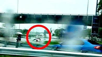 Photo of 轎車不慎闖積水“黑區”受困 司機無恙 虛驚一場