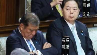 Photo of 日本首相選舉 石破茂鏡頭前打盹