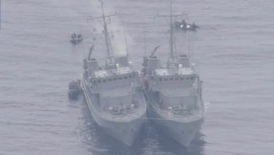 Photo of 日海上自衛隊掃雷艦起火 1傷1受困