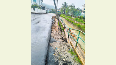 Photo of 士基劳防洪水道路陷 围起范围护民安全