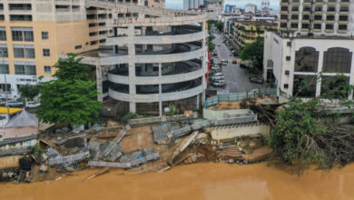 Photo of 巡视彩虹广场河堤崩塌 丹副大臣：加速评估维修