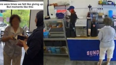 Photo of 寿星妇女独自吹蜡烛庆生 烘焙店员工集体为她制造惊喜