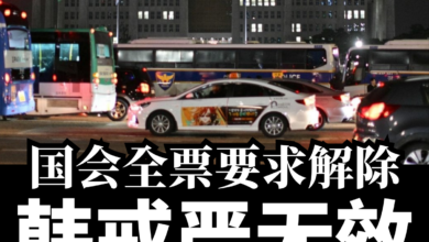 Photo of 韩国紧急戒严 | 国全票要求解除 戒严无效