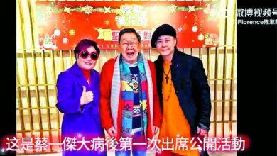 Photo of 切除脑瘤手术后首亮相 蔡一杰帅戴画家帽遮疤痕