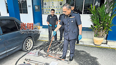 Photo of 槟警逮5电缆贼 追查8嫌犯下落