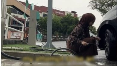 Photo of “只会开车 不会打风” 女子: 为什么有爆炸声