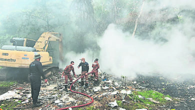 Photo of 沙亚南非法垃圾场露天焚烧 毒烟弥漫召消拯灭火