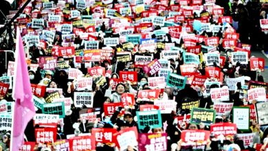 Photo of 弹劾案第二次表决 万人国会前集会“倒尹”
