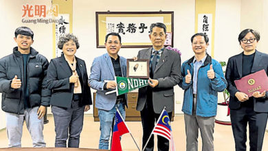 Photo of 槟留台同学会 台东华大学 签备忘录深化教育合作