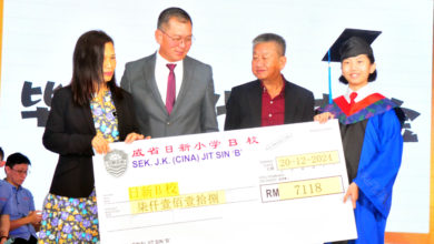 Photo of 日新小学B校毕业典礼 伍汉勋: 新生代需养成自修 应付工业变革
