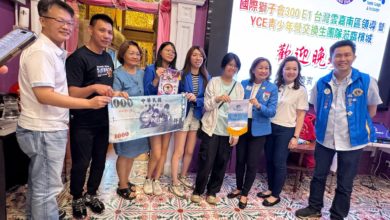 Photo of 馬台青少年營交換活動 14位台灣交換生抵檳城 准拿督李抒芩少校設宴歡迎