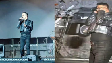 Photo of 汪峰发福暴胀 肚腩撑爆皮带
