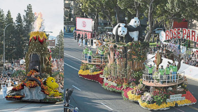 Photo of 加州玫瑰花车游行 争奇斗艳别出心裁