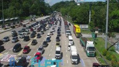 Photo of 回乡路好热闹! 大道路段车龙绵延