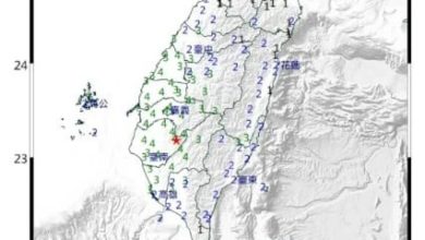 Photo of 台南楠西5.7级地震 最大震度4级