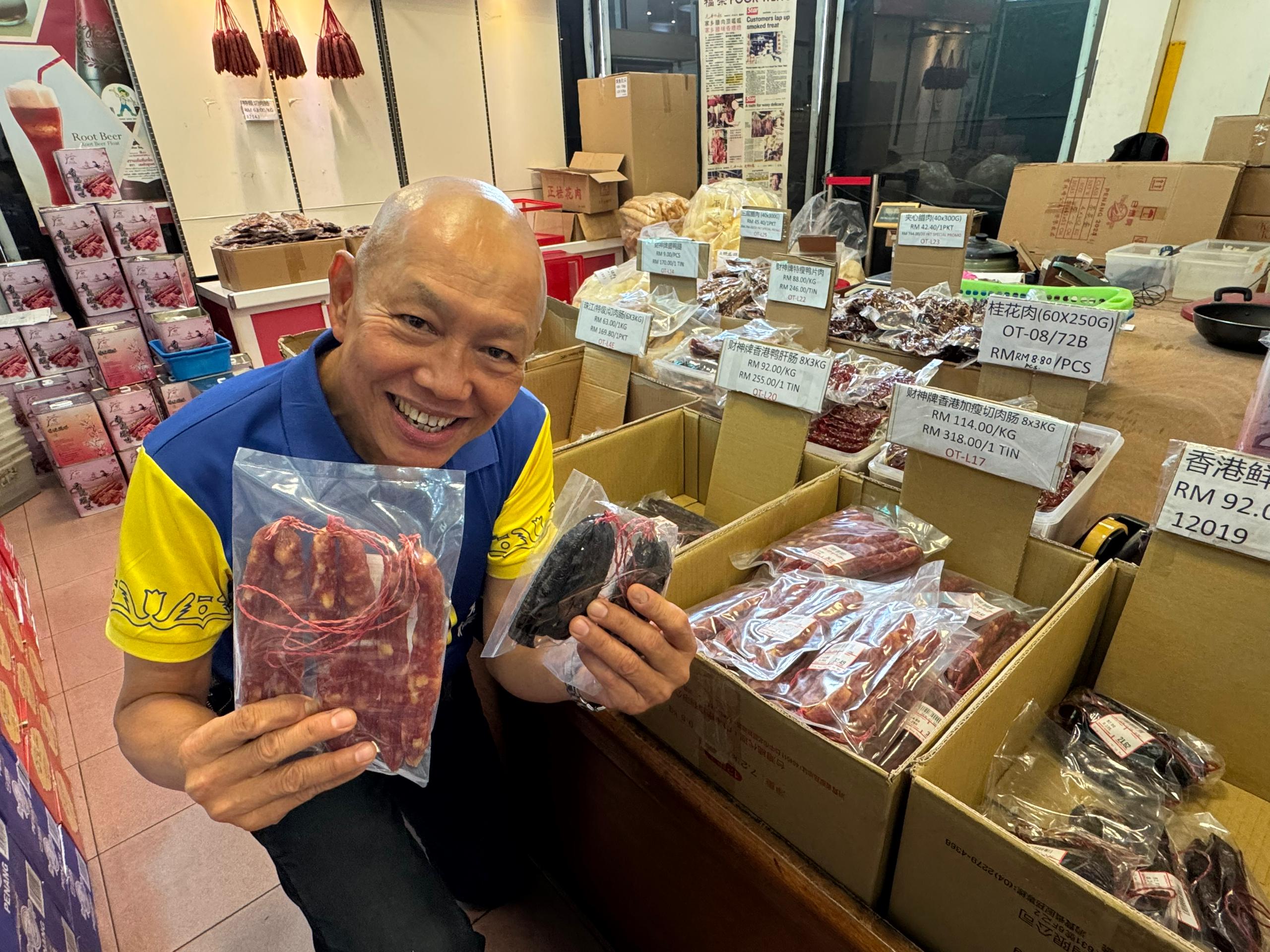 捷兴庄特别引进香港“财神牌”北风腊味，是新春必买食材之一。