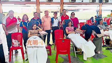 Photo of 角头4团体捐血运动 村民参与筹68包血