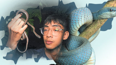Photo of 哈马突破马来传统蛇禁忌 被蛇吻也无惧