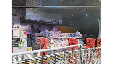 Photo of 商场盲盒专卖店失火 管理层疏散人群及时灭火