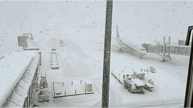 Photo of 日北海道强风降雪 118个航班取消