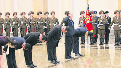 Photo of 时隔4年纪念金正日冥诞 金正恩参谒锦绣山太阳宫