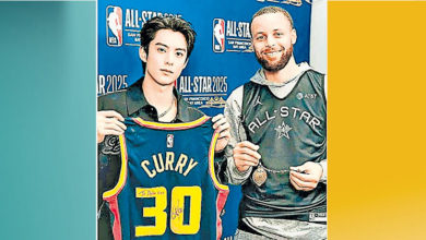 Photo of 王鹤棣送护身符给 NBA大咖柯瑞