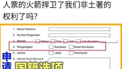 Photo of 国籍选项分土著非土著 张盛闻: 国家怎么了?